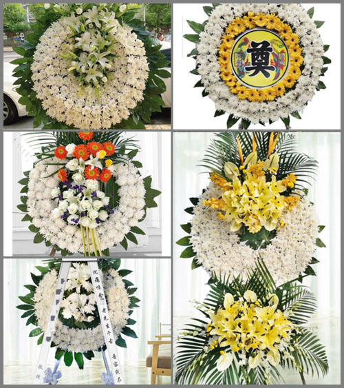 江西赣州瑞金市谢坊镇花圈速递