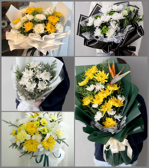 江西赣州瑞金市谢坊镇白事花束代送